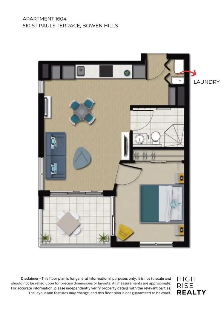 Floorplan of Homely apartment listing, 1604/510 St Pauls Terrace, Bowen Hills QLD 4006