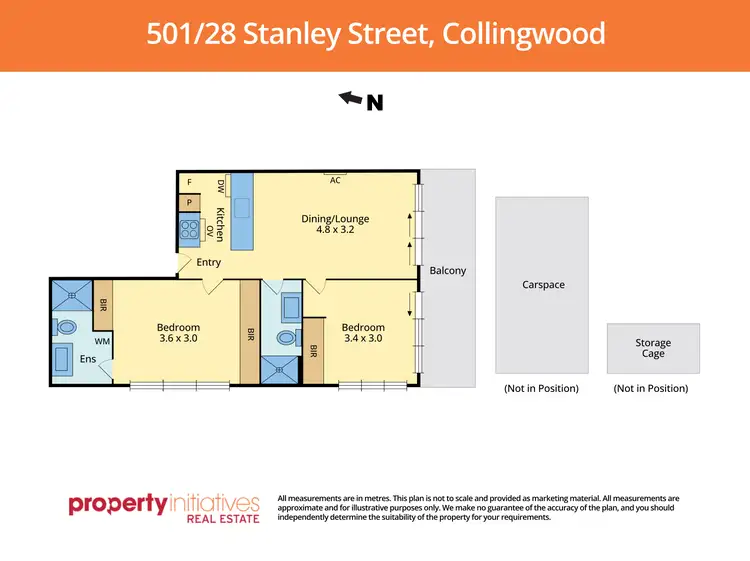 Floorplan of Homely apartment listing, 501/28 Stanley Street, Collingwood VIC 3066