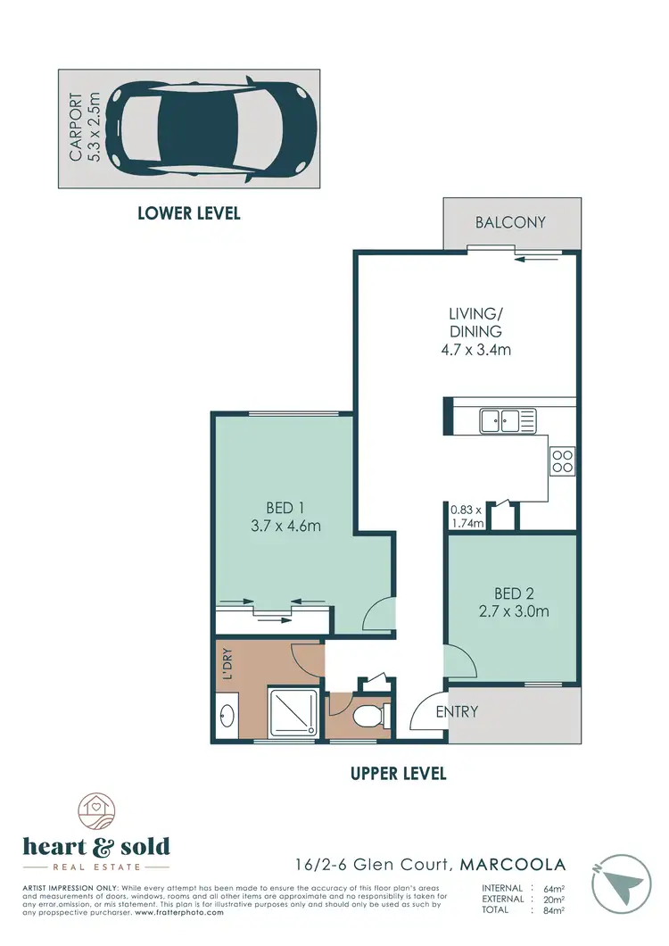 Floorplan of Homely unit listing, 16/2-6 Glen Court, Marcoola QLD 4564