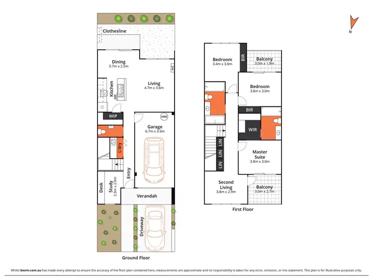 Floorplan of Homely townhouse listing, 16 Ilinden Street, Mount Duneed VIC 3217