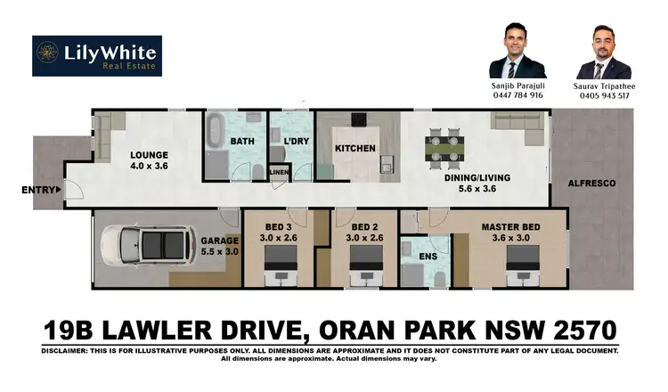 Floorplan of Homely house listing, 19B Lawler Drive, Oran Park NSW 2570