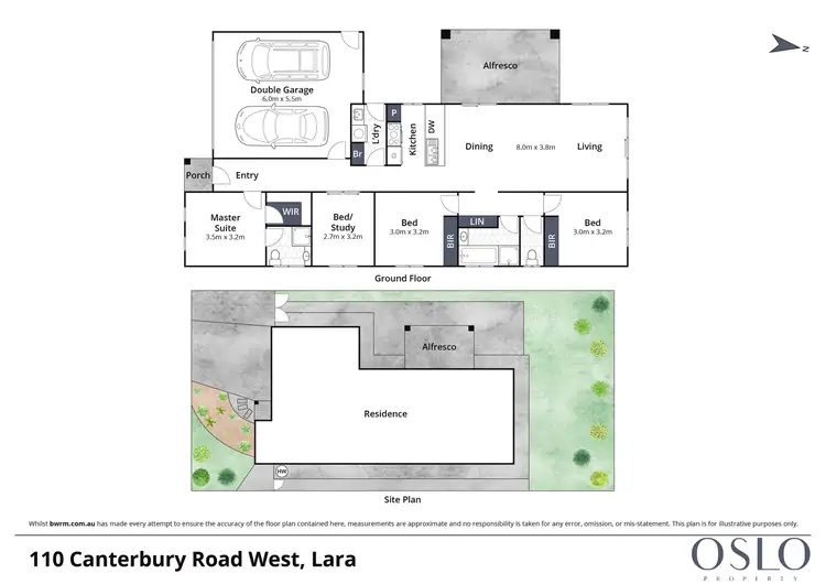 Floorplan of Homely house listing, 110 Canterbury Road West, Lara VIC 3212