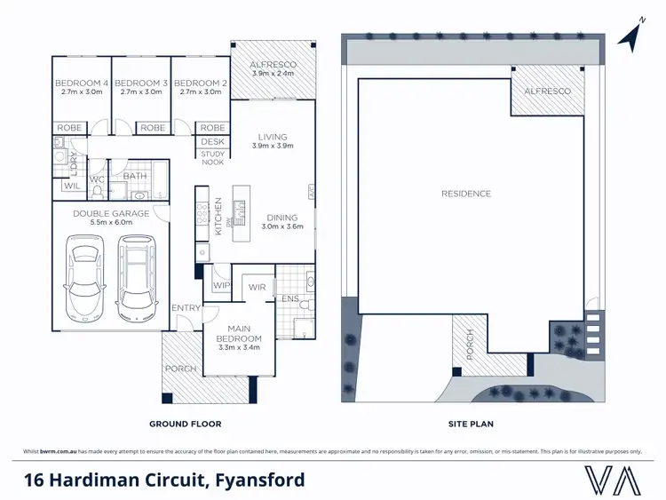 Floorplan of Homely house listing, 16 Hardiman Circuit, Fyansford VIC 3218