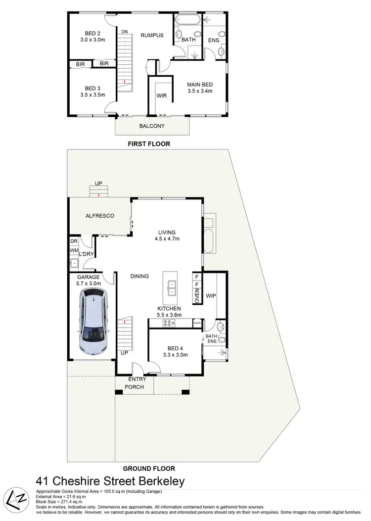 Floorplan of Homely terrace listing, 41 Cheshire Street, Berkeley NSW 2506
