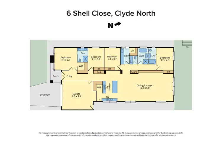 Floorplan of Homely house listing, 6 Shell Close, Clyde North VIC 3978