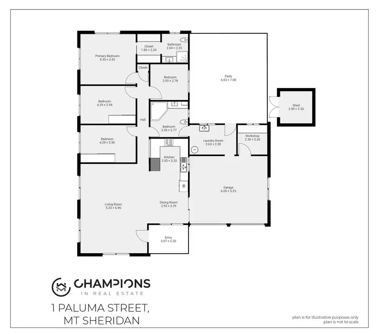 Floorplan of Homely house listing, 1 Paluma Street, Mount Sheridan QLD 4868