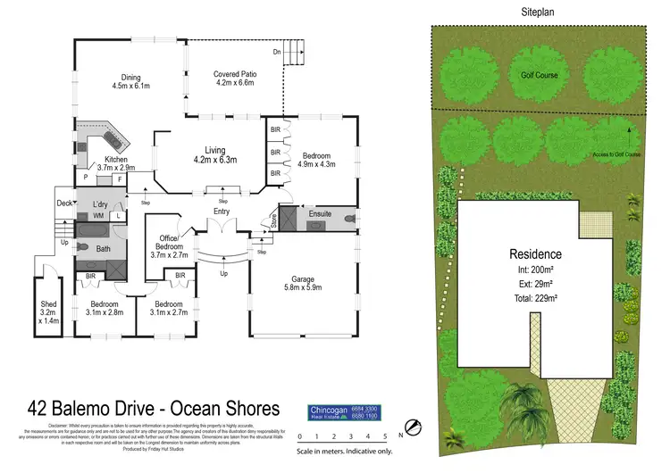 Floorplan of Homely house listing, 42 Balemo Drive, Ocean Shores NSW 2483