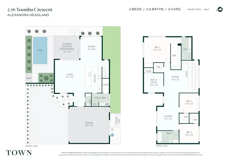 Floorplan of Homely house listing, 2/16 Yoomba Crescent, Alexandra Headland QLD 4572