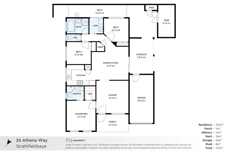 Floorplan of Homely house listing, 26 Athena Way, Strathfieldsaye VIC 3551