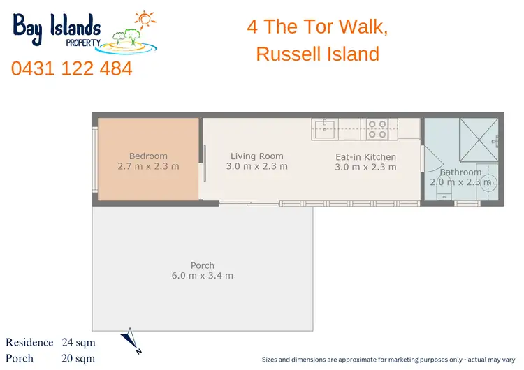 Floorplan of Homely house listing, 4 The Tor Walk, Russell Island QLD 4184