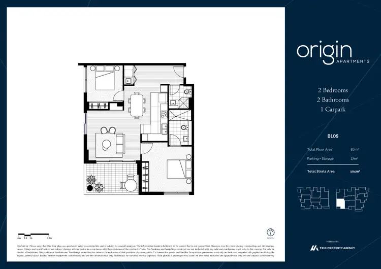 Floorplan of Homely apartment listing, 105/1B Crandon Road, Epping NSW 2121
