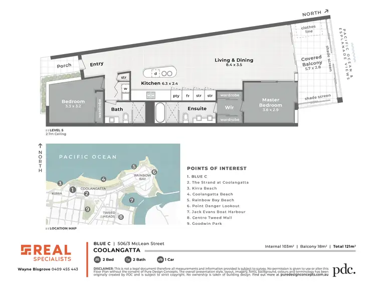 Floorplan of Homely unit listing, 506/3 McLean Street, Coolangatta QLD 4225