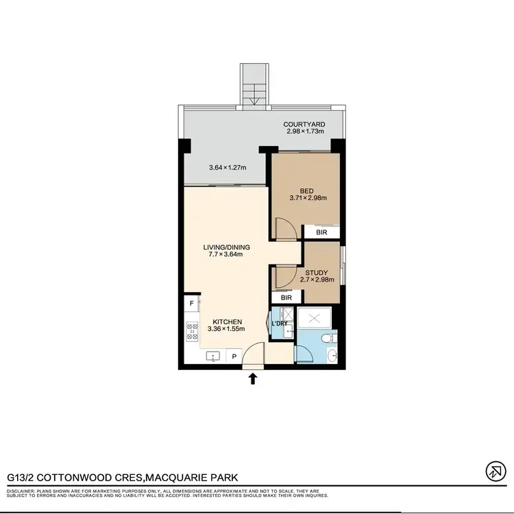 Floorplan of Homely apartment listing, Terrace/2 Cottonwood Crescent, Macquarie Park NSW 2113