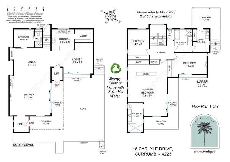 Floorplan of Homely house listing, 18 CARLYLE DRIVE, Currumbin QLD 4223