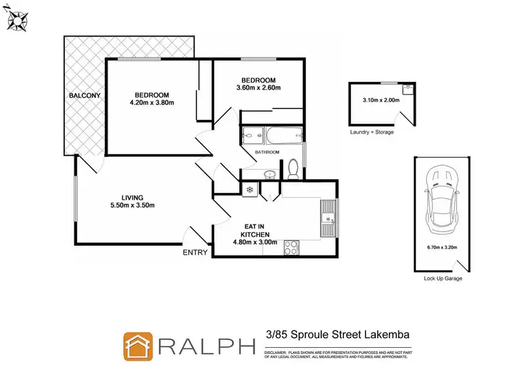 Floorplan of Homely unit listing, 3/85 Sproule Street, Lakemba NSW 2195