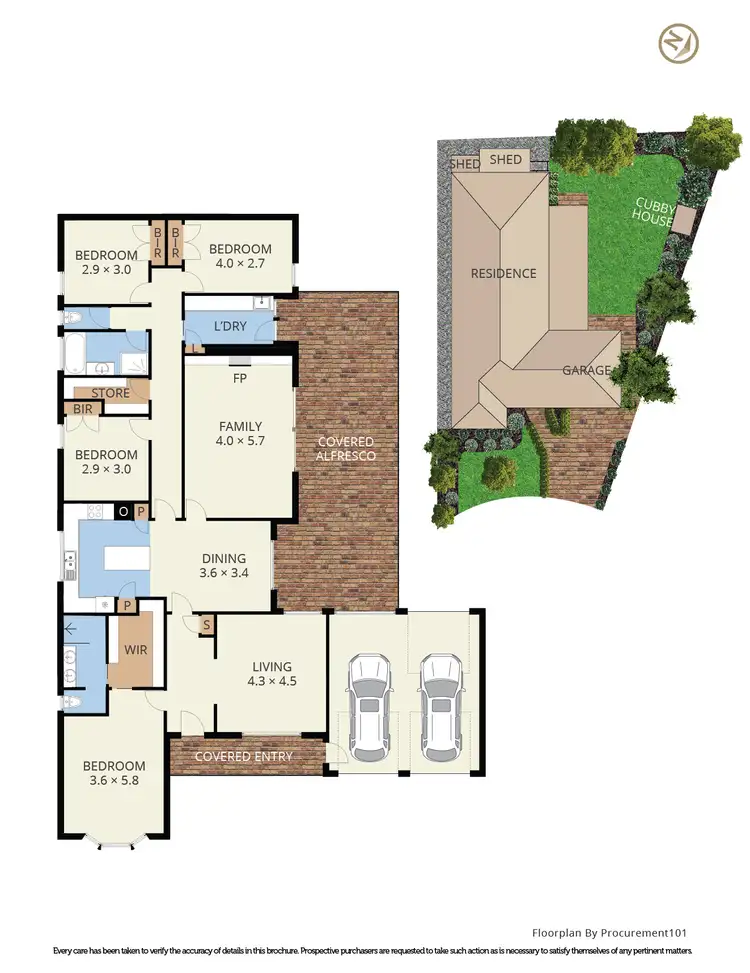 Floorplan of Homely house listing, 5 Field Court, Dandenong North VIC 3175
