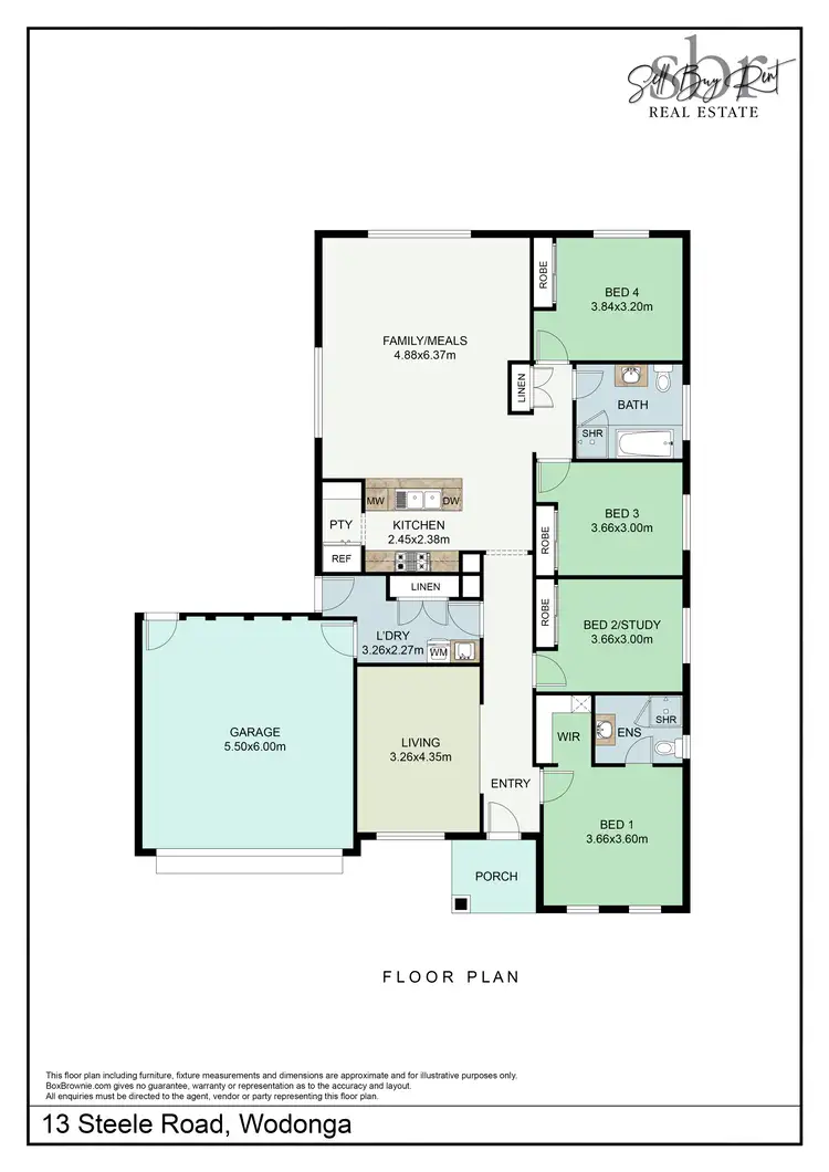 Floorplan of Homely house listing, 13 STEELE ROAD, Wodonga VIC 3690