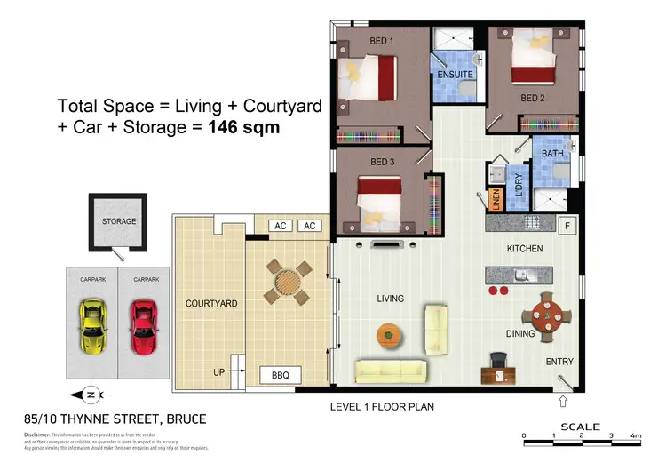 Floorplan of Homely apartment listing, 85/10 Thynne Street, Bruce ACT 2617