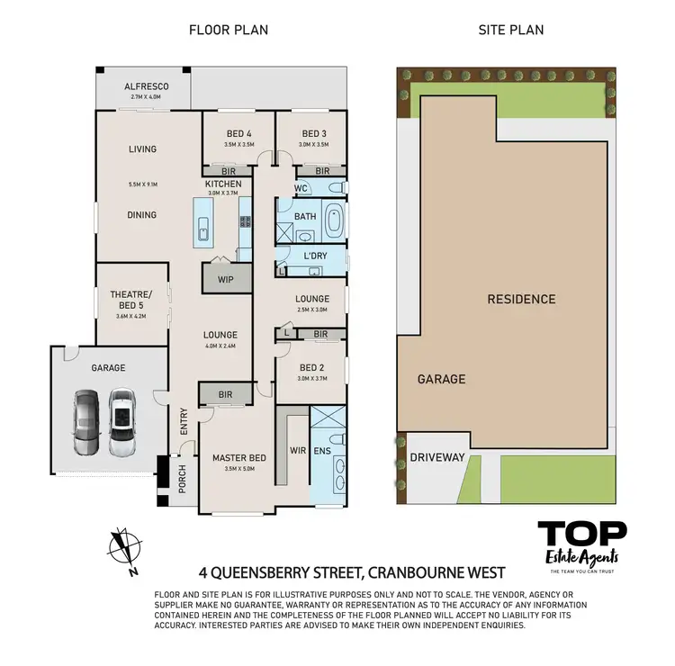 Floorplan of Homely house listing, 4 Queensberry Street, Cranbourne West VIC 3977