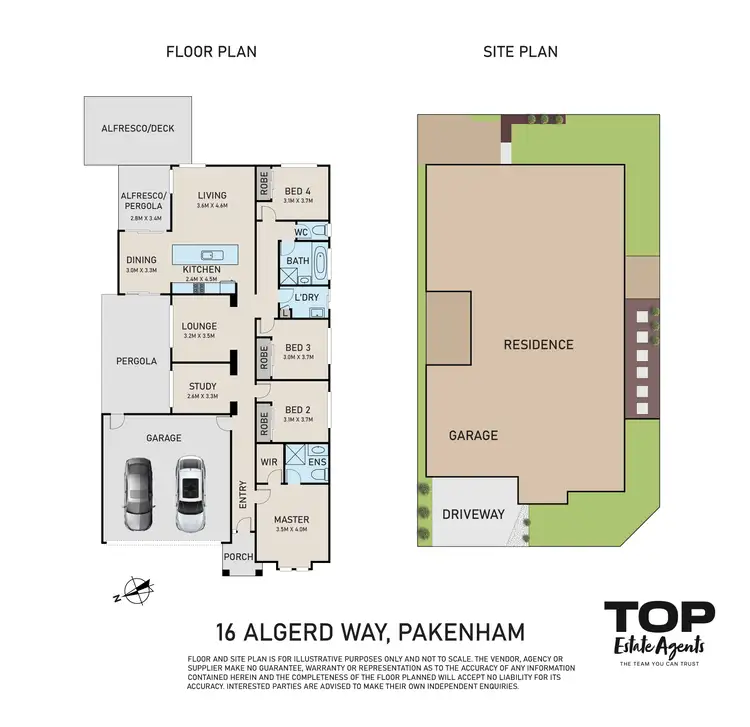 Floorplan of Homely house listing, 16 Algerd Way, Pakenham VIC 3810