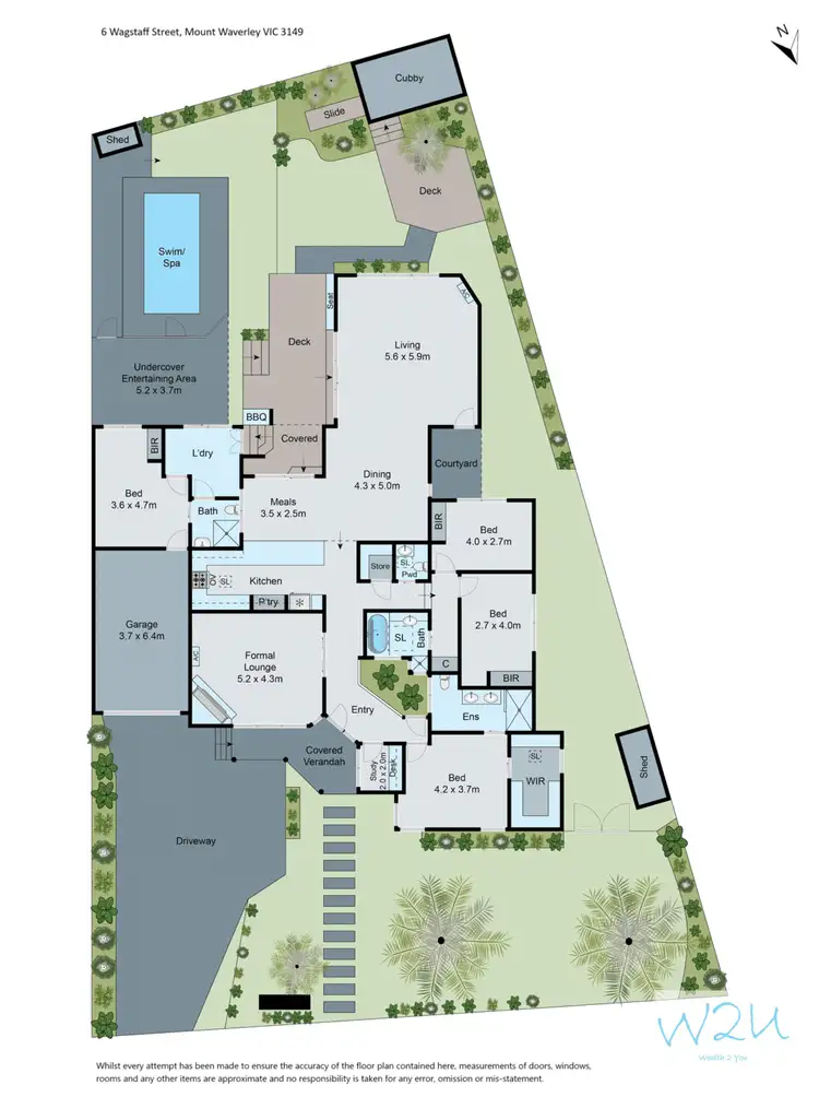 Floorplan of Homely house listing, 6 Wagstaff Street, Mount Waverley VIC 3149