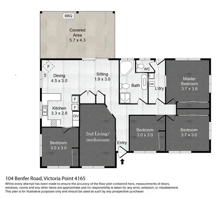 Floorplan of Homely house listing, 104b Benfer Road, Victoria Point QLD 4165