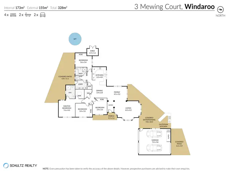 Floorplan of Homely house listing, 3 Mewing Court, Windaroo QLD 4207