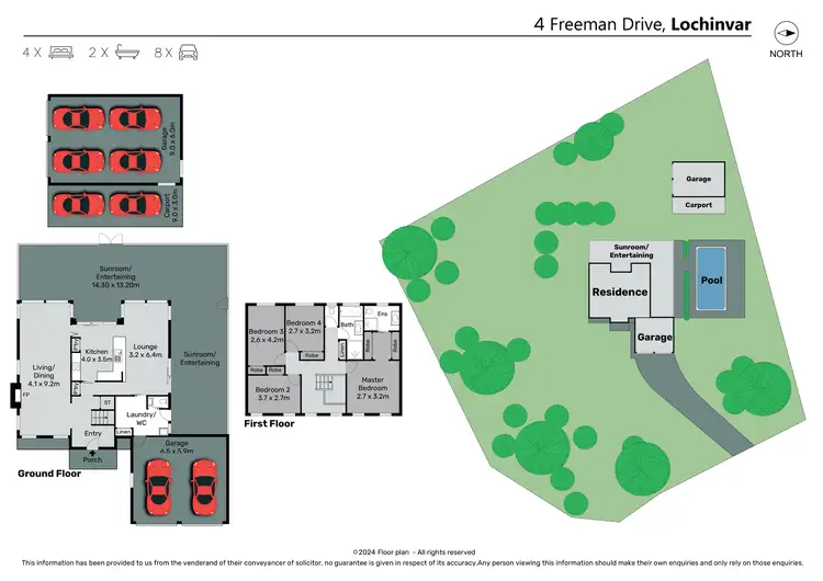 Floorplan of Homely house listing, 4 Freeman Drive, Lochinvar NSW 2321