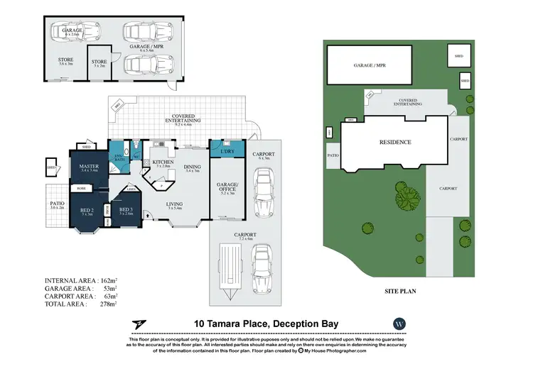 Floorplan of Homely house listing, 10 Tamara Place, Deception Bay QLD 4508
