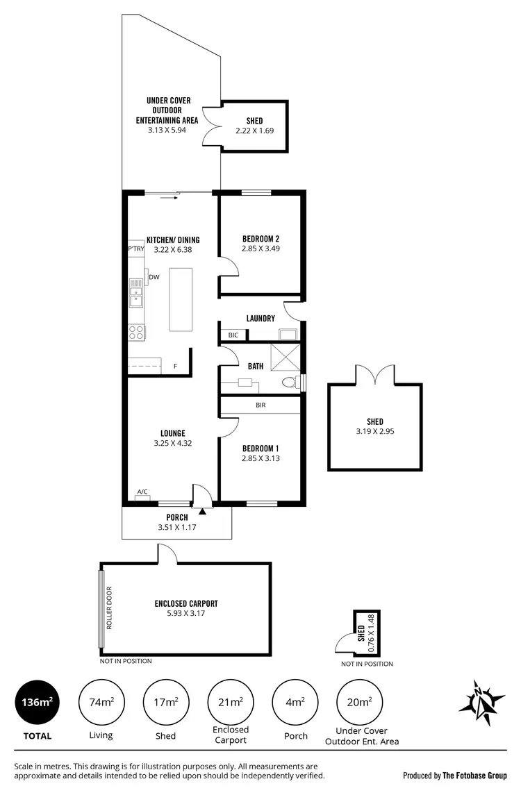 Floorplan of Homely unit listing, Unit 5/8 Nairne Court, Noarlunga Downs SA 5168