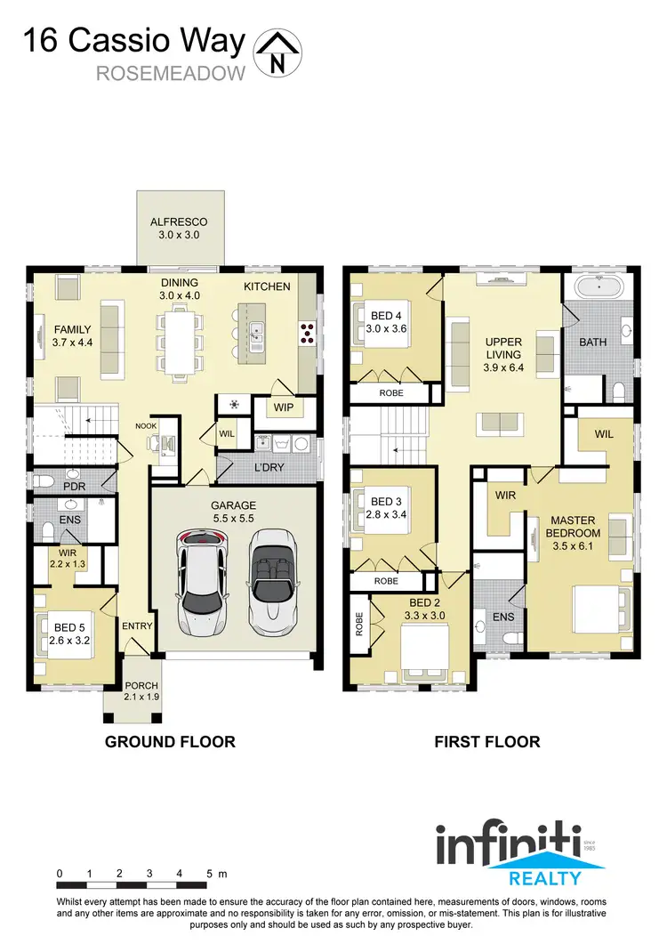 Floorplan of Homely house listing, 16 Cassio Way, Rosemeadow NSW 2560