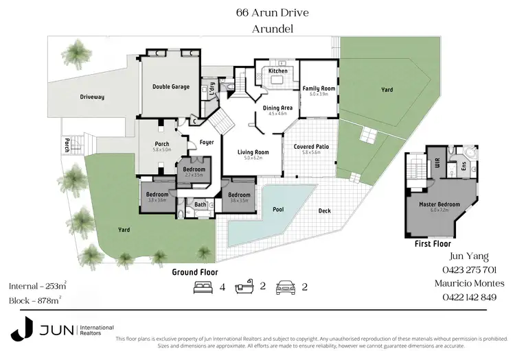Floorplan of Homely house listing, 66 Arun Drive, Arundel QLD 4214