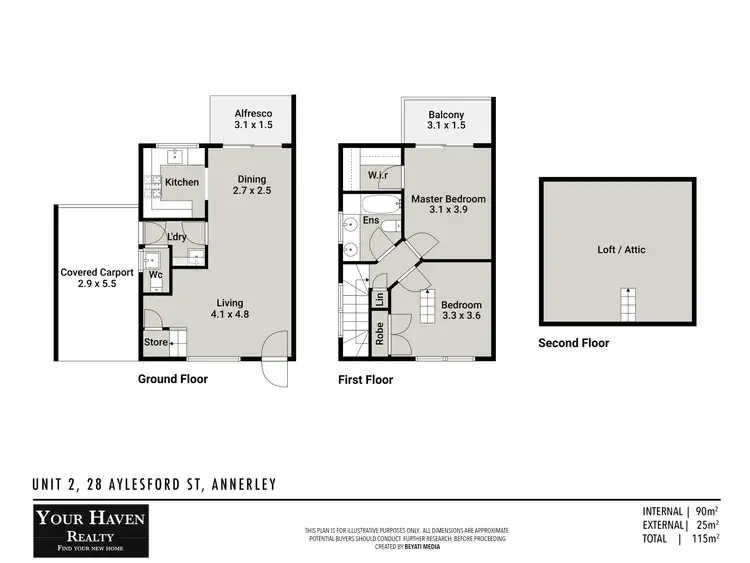 Floorplan of Homely townhouse listing, 2/28 Aylesford Street, Annerley QLD 4103