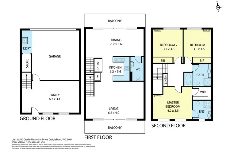 Floorplan of Homely townhouse listing, 15/60-70 Cradle Mountain Drive, Craigieburn VIC 3064
