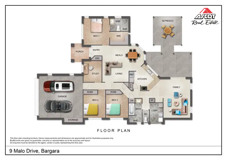 Floorplan of Homely house listing, 9 Malo Drive, Bargara QLD 4670