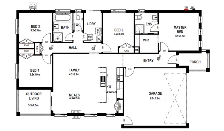 Floorplan of Homely house listing, Address available on request