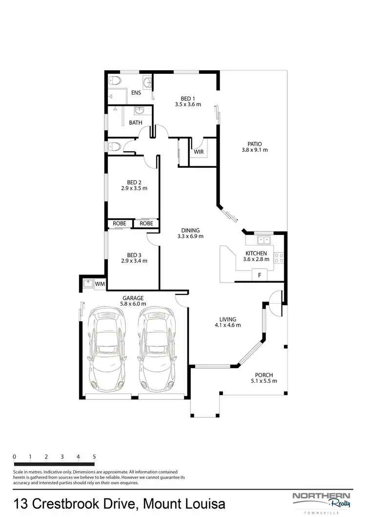 Floorplan of Homely house listing, 13 Crestbrook Drive, Mount Louisa QLD 4814