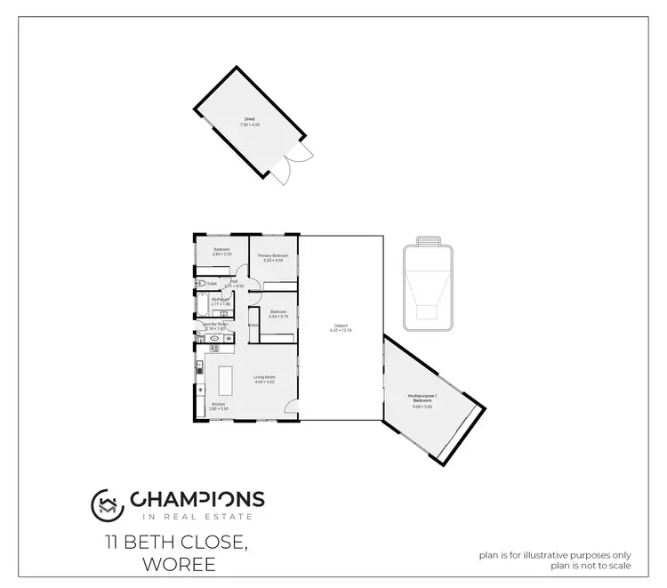 Floorplan of Homely house listing, 11 Beth Close, Woree QLD 4868