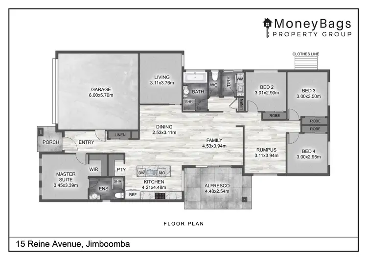 Floorplan of Homely house listing, 15 Reine Avenue, Jimboomba QLD 4280