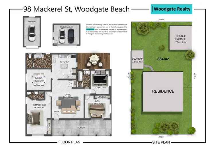 Floorplan of Homely house listing, 98 MACKEREL STREET, Woodgate QLD 4660