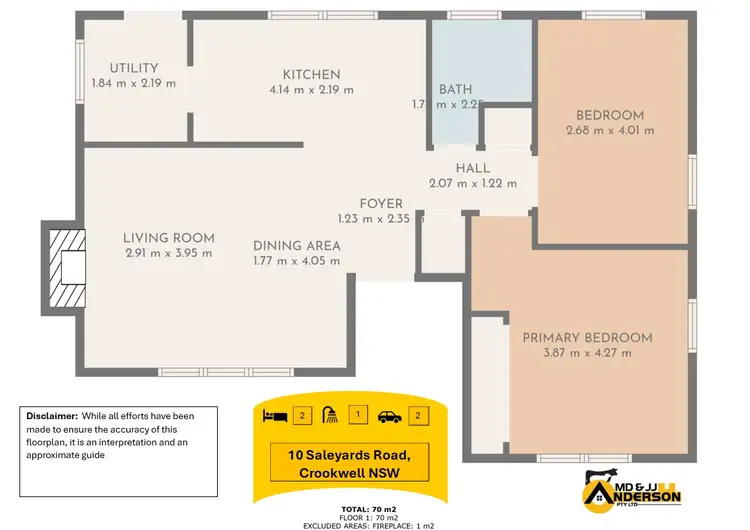 Floorplan of Homely house listing, 10 Saleyards Road, Crookwell NSW 2583