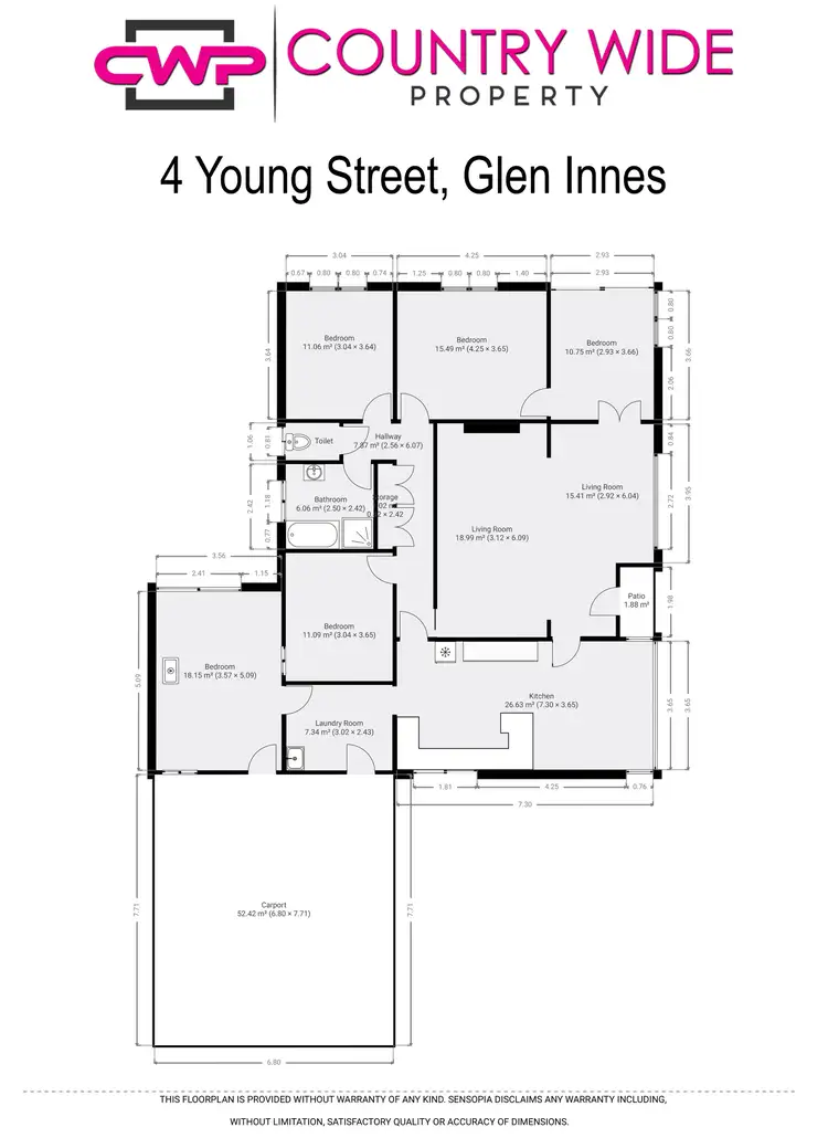 Floorplan of Homely house listing, 4 Young Street, Glen Innes NSW 2370