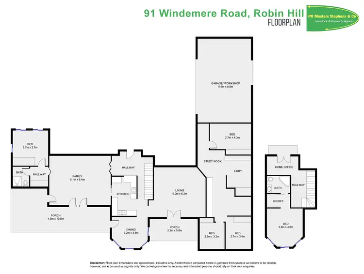 Floorplan of Homely rural property listing, 91 Windemere Road, Robin Hill NSW 2795