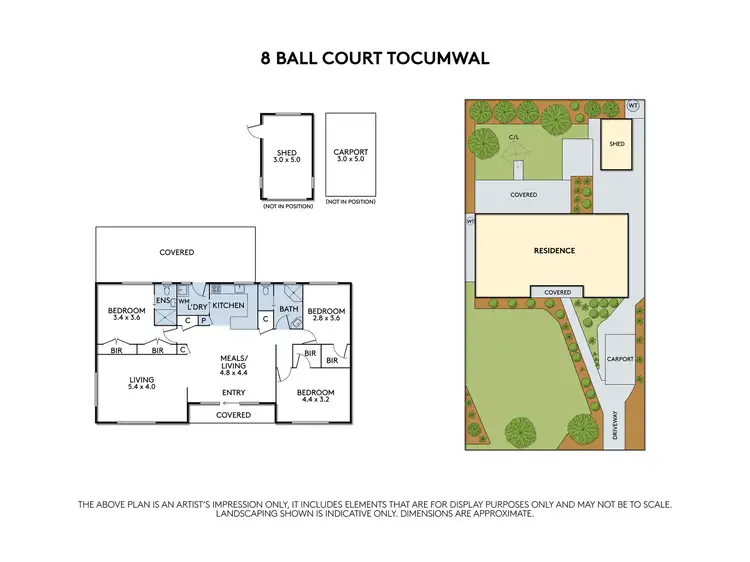 Floorplan of Homely house listing, 8 Ball Court, Tocumwal NSW 2714