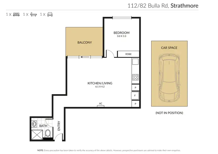 Floorplan of Homely apartment listing, 112/82 Bulla Road, Strathmore VIC 3041