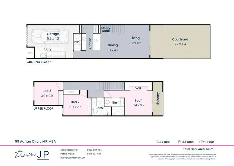 Floorplan of Homely house listing, 99 Adrian Circuit, Nirimba QLD 4551