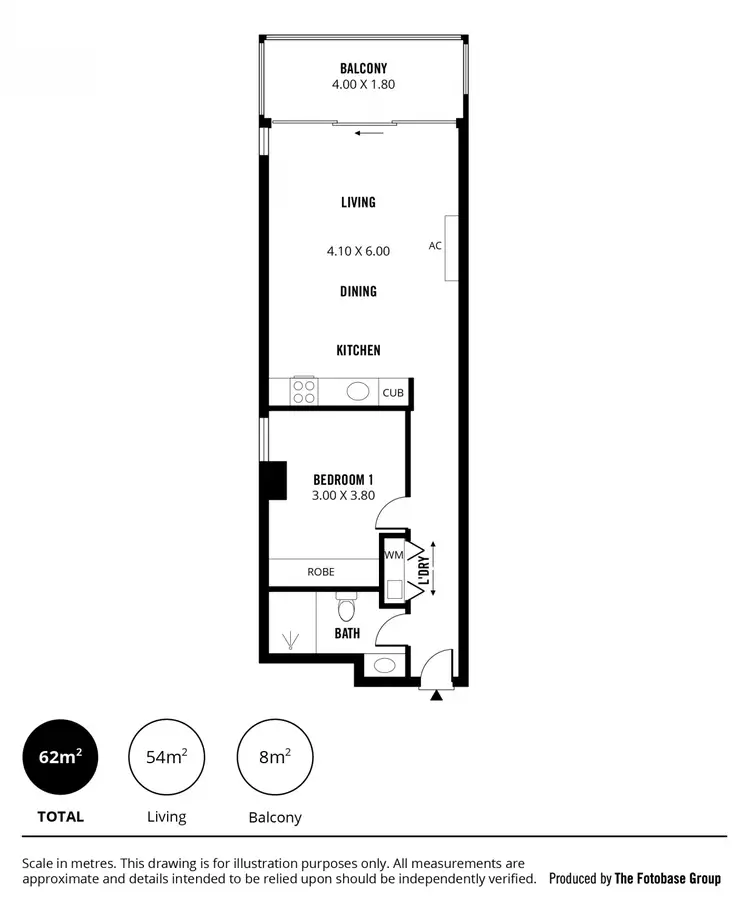 Floorplan of Homely apartment listing, 1107/10 Balfours Way, Adelaide SA 5000