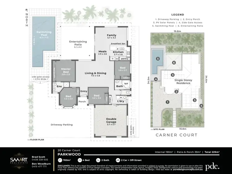 Floorplan of Homely house listing, 20 Carner Court, Parkwood QLD 4214
