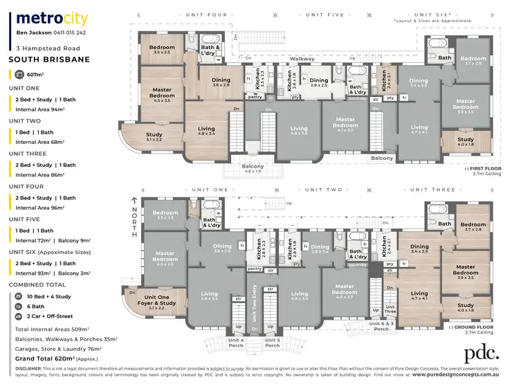 Floorplan of Homely block of units listing, 3 Hampstead Road, South Brisbane QLD 4101