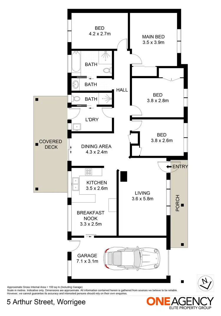 Floorplan of Homely house listing, 5 Arthur Street, Worrigee NSW 2540